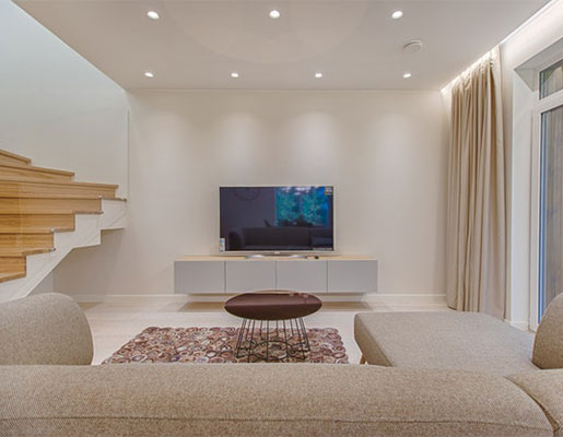 interior designer living tv set